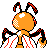 Beedrill back-facing sprite from Pokémon Crystal