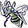 Beedrill shiny front-facing sprite from Pokémon Crystal