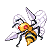 Beedrill front-facing sprite from Pokémon Pearl