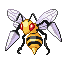 Beedrill front-facing sprite from Pokémon Emerald