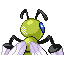 Beedrill shiny back-facing sprite from Pokémon FireRed