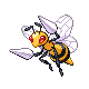 Beedrill front-facing sprite from Pokémon HeartGold