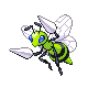 Beedrill shiny front-facing sprite from Pokémon HeartGold