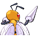Beedrill back-facing sprite from Pokémon Platinum