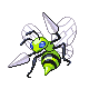 Beedrill shiny front-facing sprite from Pokémon Platinum