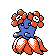 Bellossom shiny front-facing sprite from Pokémon Crystal