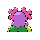 Bellossom shiny back-facing sprite from Pokémon Pearl