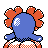 Bellossom shiny back-facing sprite from Pokémon Gold