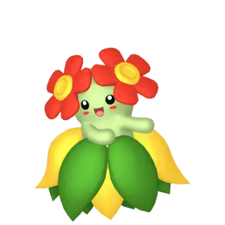 Bellossom front-facing sprite from Pokémon Brilliant Diamond