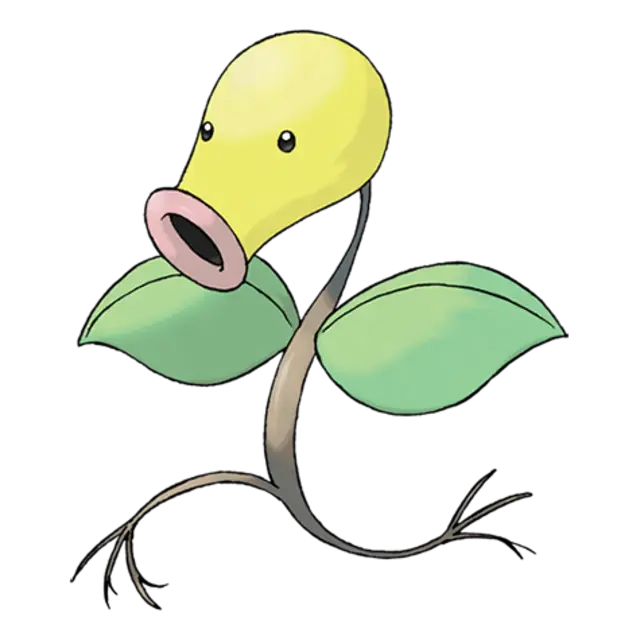 Bellsprout, the Flower Pokémon — Grass/Poison-type Pokémon official artwork