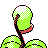 Bellsprout back-facing sprite from Pokémon Crystal