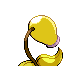 Bellsprout shiny back-facing sprite from Pokémon SoulSilver