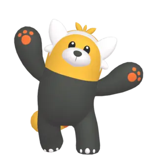 Bewear shiny front-facing sprite from Pokémon Moon
