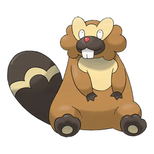 Bibarel, the Beaver Pokémon — Normal/Water-type Pokémon official artwork