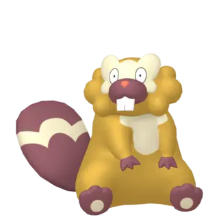 Bibarel shiny front-facing sprite from Pokémon Legends: Arceus
