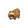 Bidoof front-facing sprite from Pokémon Black 2