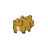Bidoof shiny back-facing sprite from Pokémon Black 2