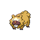 Bidoof shiny front-facing sprite from Pokémon Pearl