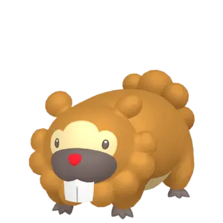 Bidoof front-facing sprite from Pokémon Brilliant Diamond