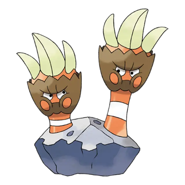 Binacle, the Two-Handed Pokémon — Rock/Water-type Pokémon official artwork