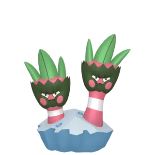Binacle shiny front-facing sprite from Pokémon Y