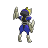 Bisharp shiny back-facing sprite from Pokémon White 2