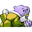 Blastoise shiny back-facing sprite from Pokémon FireRed