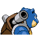 Blastoise back-facing sprite from Pokémon HeartGold