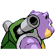 Blastoise shiny back-facing sprite from Pokémon HeartGold