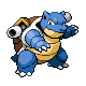 Blastoise front-facing sprite from Pokémon Platinum