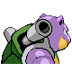 Blastoise shiny back-facing sprite from Pokémon Platinum