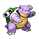 Blastoise shiny front-facing sprite from Pokémon Platinum