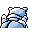 Blastoise back-facing sprite from Pokémon Blue