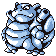 Blastoise front-facing sprite from Pokémon Blue