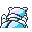 Blastoise back-facing sprite from Pokémon Yellow