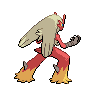 Blaziken back-facing sprite from Pokémon White