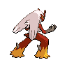 Blaziken shiny back-facing sprite from Pokémon White