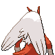 Blaziken shiny back-facing sprite from Pokémon HeartGold