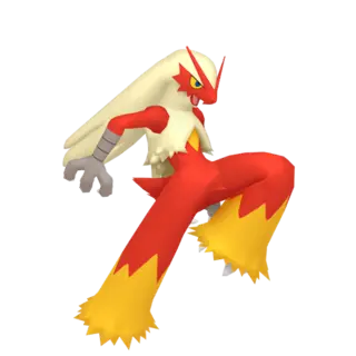 Blaziken front-facing sprite from Pokémon Scarlet/Violet: The Indigo Disk