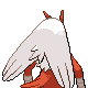 Blaziken shiny back-facing sprite from Pokémon Platinum
