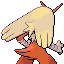Blaziken back-facing sprite from Pokémon Sapphire