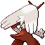 Blaziken shiny back-facing sprite from Pokémon Sapphire