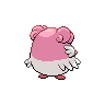 Blissey back-facing sprite from Pokémon Black