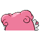 Blissey back-facing sprite from Pokémon Diamond