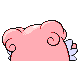 Blissey shiny back-facing sprite from Pokémon Diamond