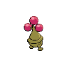 Bonsly shiny back-facing sprite from Pokémon Black 2