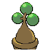 Bonsly back-facing sprite from Pokémon Platinum