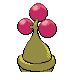 Bonsly shiny back-facing sprite from Pokémon Platinum