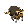 Bouffalant front-facing sprite from Pokémon Black
