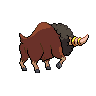 Bouffalant shiny back-facing sprite from Pokémon Black